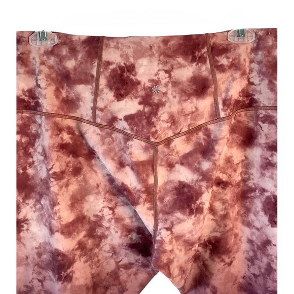 ATHLETA Shades of Pink Ballerina Gown Elation Printed 7/8 Crop Leggings Size 2X - Picture 8 of 9
